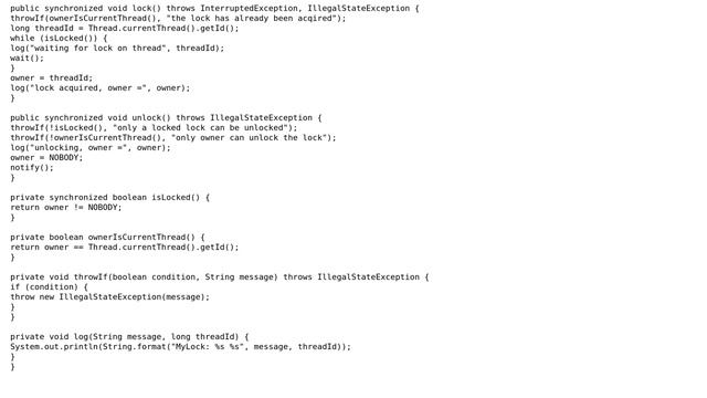 Code Review: Java Non Reentrant Lock Implementation (4 Solutions!!) смотреть онлайн