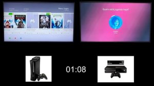 XBOX ONE (Fat) vs XBOX 360 Elite I Quanto tempo demora para iniciar um game