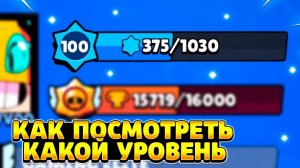 Как посмотреть уровень в бравл старс