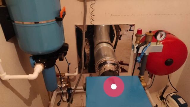 Установка котла Кобальт с недорогим вариантом дымохода из оцинковки от компании Феррум смотреть онлайн