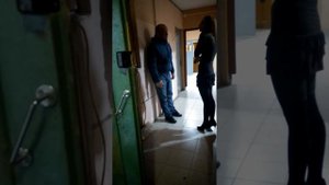 Пьяное быдло,  разборки в подьезде