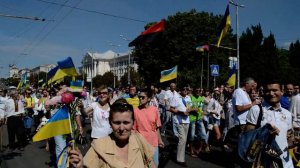Марш запорожцев. День Независимости. 24.08.2014