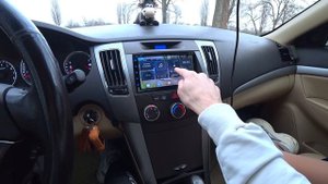 ПОСТАВИЛИ ДВУХ ДИНОВУЮ МАГНИТОЛУ В HYUNDAI SONATA NF ПЛЮС ПЕРЕДНЯЯ И ЗАДНЯЯ КАМЕРА