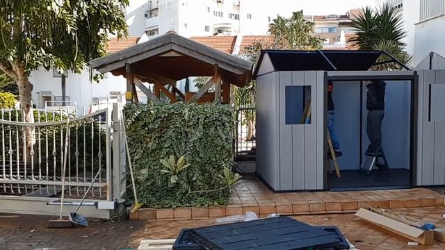 Keter Oakland 1175SD Outdoor Garden Storage Shed смотреть онлайн