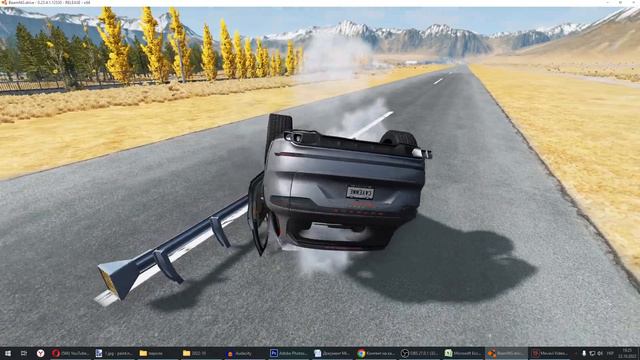 Porsche Cayenne vs CrashHard Guardrail ? BeamNG.Drive смотреть онлайн