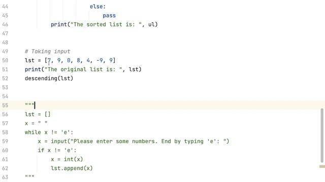 Python with Anvita #110 -Insertion sort part 1