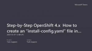 Step-by-Step OpenShift 4.x | How to create an “install-config.yaml” file in OCP-helper VM?