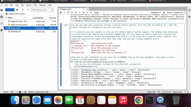 Regex Crash Course | how to create regular expressions