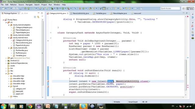 Ứng dụng Android News 18 - AsyncTask смотреть онлайн