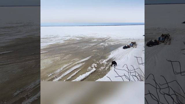 Снегоходы на весеннем льду смотреть онлайн