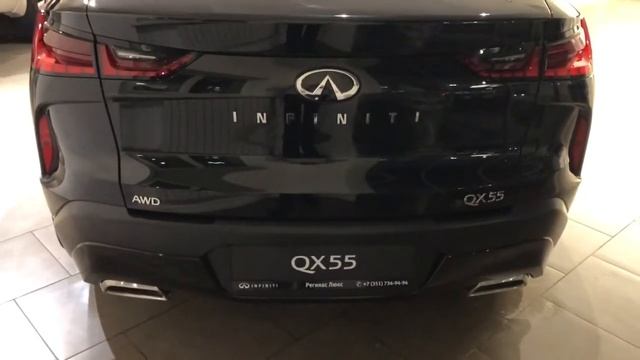 INFINITI QX55 черный минерал смотреть онлайн