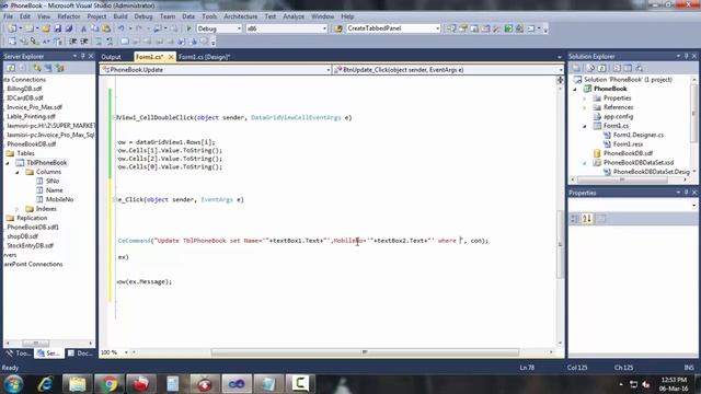 Part 6 update query in cSharp windows application
