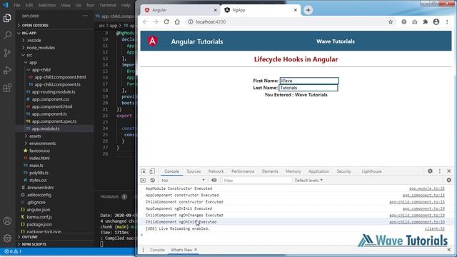 LifeCycle Hook Methods in Angular - Part 1 | Angular 10 Full Tutorial Series | Wave Tutorials смотреть онлайн