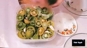 Кук помидор тузлаш. Ko'k pomidor tuzlash.