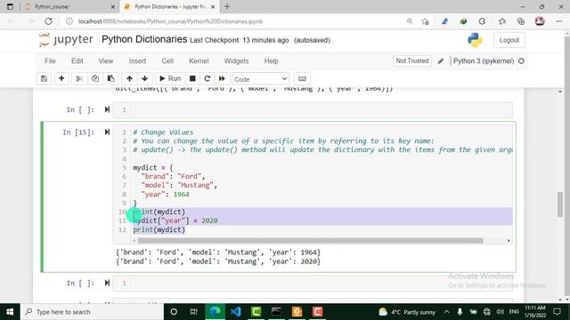 22 - Python Dictionaries