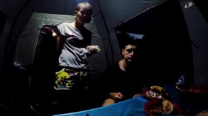 На берегу моря с палаткой в Крыму. В Крым дикарями на машине с палаткой. Наш кемпинг. Часть 4