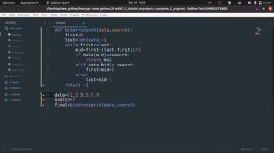 Binary Search Algorithm in Python.[HINDI] Searching Algorithm.[PART 2]