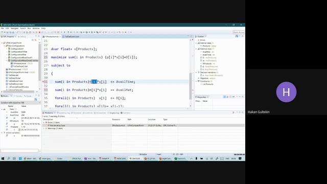 CPLEX OPL Tutorial 06 Common Error Messages смотреть онлайн