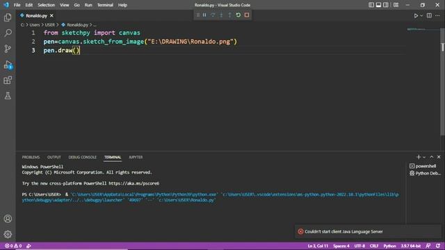 How to draw Ronaldo using python | Python turtle | Python смотреть онлайн