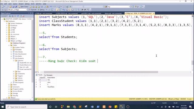 SQL-C2108G2: Buổi 3. Chữa bài tập Practical 1, check, default, unique, numeric, convert, cast
