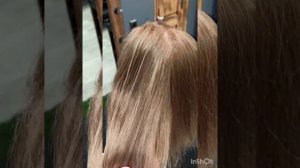 Однотонное окрашивание волос после сложных техник Hair coloring in one tone after complex technique