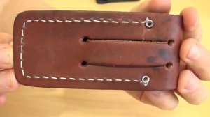 Кожаный чехол для ношения  мелких ножей на ремне