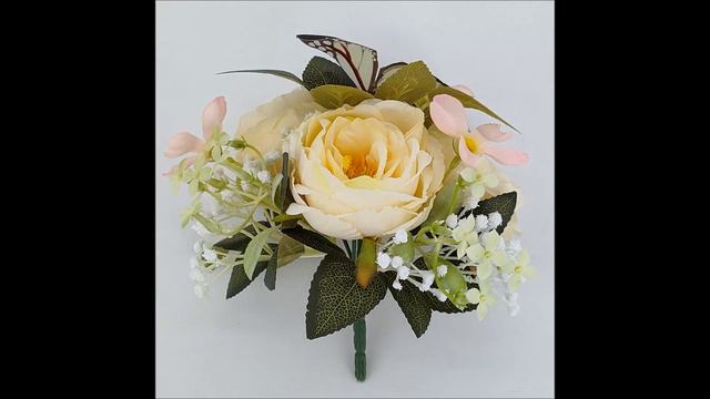 Wholesale 7 branches faux silk ranunculus flower bouquet for pot, artificial potted plants for porc смотреть онлайн