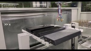 Окраска нескольких деталей сложной формы на одном кантователе | робот Profi MAXI #артробот