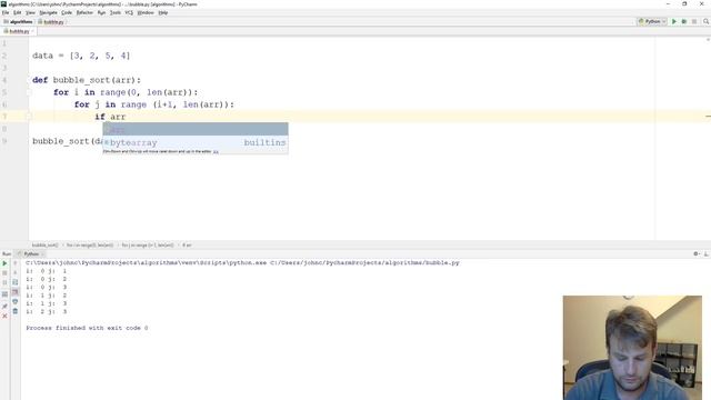 Bubble Sort in Python