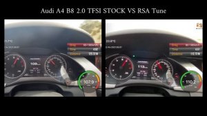 Audi A4 B8 2.0 TFSI Quattro RSA Stage1 250HP 380NM | Stock 210hp 280nm | 0 -100 & 60 - 180 kmh |