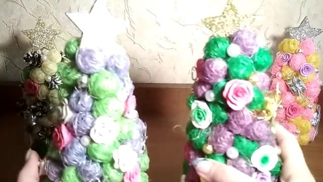 Елочки из сизаля. Елки из сизалевых шариков смотреть онлайн