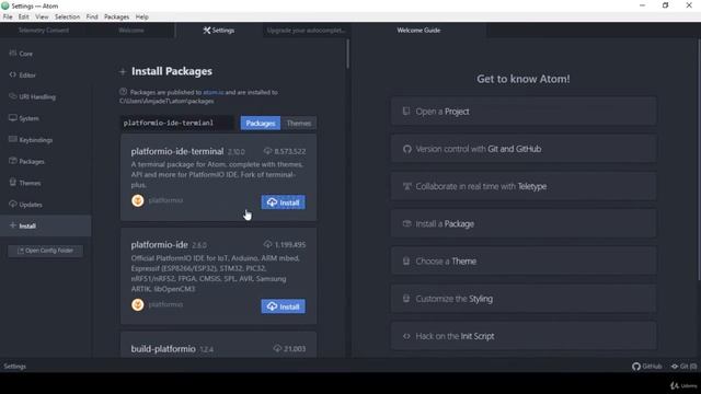 3 Installing Code Editor Atom and Required Packages смотреть онлайн