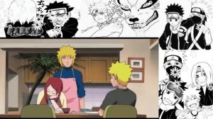 Наруто не хочет ужинать Кушина в ярости