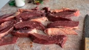 Шашлык из говяжьего сердца. . .