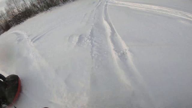покатушки на снегоходе с ватрушкой!!! смотреть онлайн