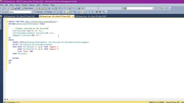 How to: SQL Server Functions