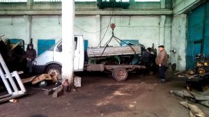 Ремонт  "Газели", поставили кузов на газель