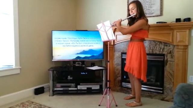 Anna plays flute Lonely Shepherd Одинокий пастух смотреть онлайн