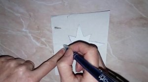 Вифлеемская звезда. Как нарисовать восьмиугольную звезду. DIY Christmas Star.