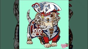 раскраска по номерам ? собака ? такса