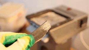как натирать полку дроболейки "Капель -5" мыльным камнем под жиклерами