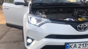 ЛЕД ПТФ в Тойота Рав-4 / LED fog lights in Toyota RAV-4