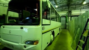 Меняем лобовое стекло на автобусе КАВЗ