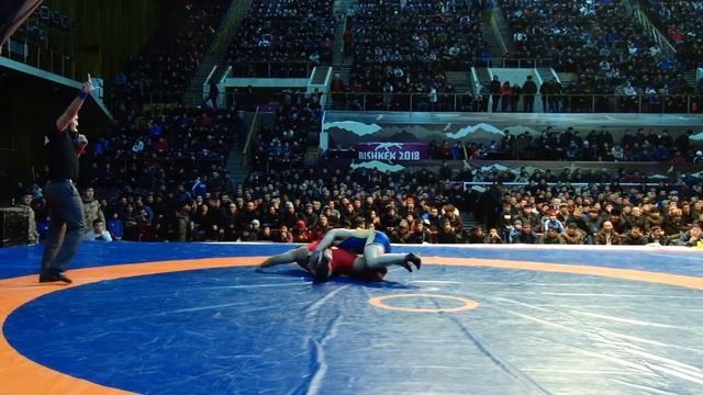 Греко-римская борьба. Чемпионат Кыргызстана-2019. 130 кг 3-е Адилет Исламбеков-Аманбек Токтогонов смотреть онлайн