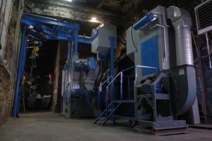 Дробемет подвесного типа производства Вил Бласт Технолоджи