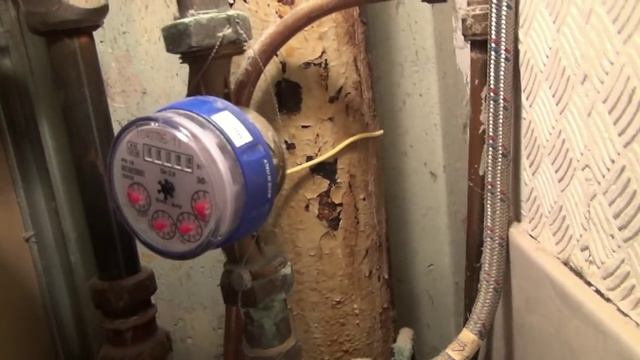 Счётчик воды. Вода в цифровом блоке. смотреть онлайн