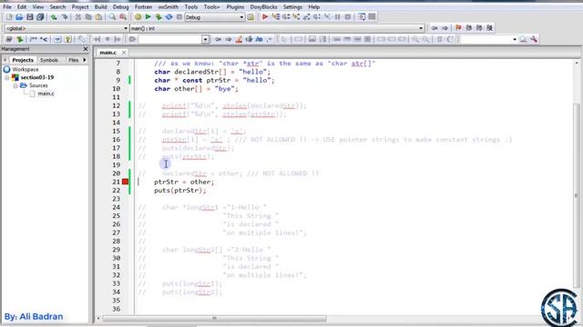 Pointers - pointers and string | char pointer as string | pointers in c Programming