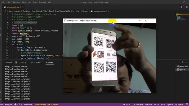 [C#] How to scan qrcode with camera using python opencv смотреть онлайн