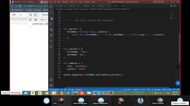 Js Module 04: Day 37(1) Call and Apply method in Js in hindi -  19 May 2023