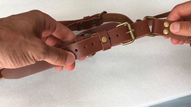 Кожаный ремень разгрузка для фотографа коричневый смотреть онлайн